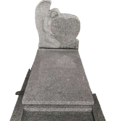 Angel Heart Headstone G603 Grery Granite Monument Tombstone