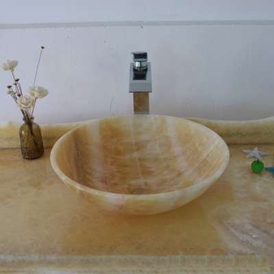 New Bathroom Stone Wash Basin Natural Onyx Sink