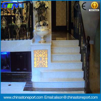 Natural Cheap Marble Polished Stair Round Nosing