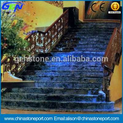 Green Natural Marble Stairs Hot Interior Design