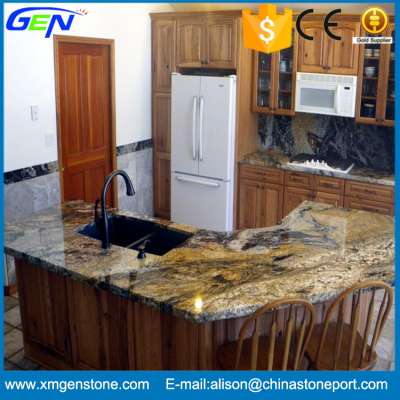 Brazil Magma Gold Granite Kitchen Countertop