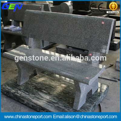 Polished Natural Stone G633 Grey Granite Cemetery Bench Tombstone