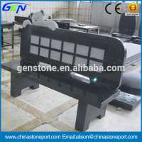 Black Granite Headstone Benches For Gravestone & Headstone